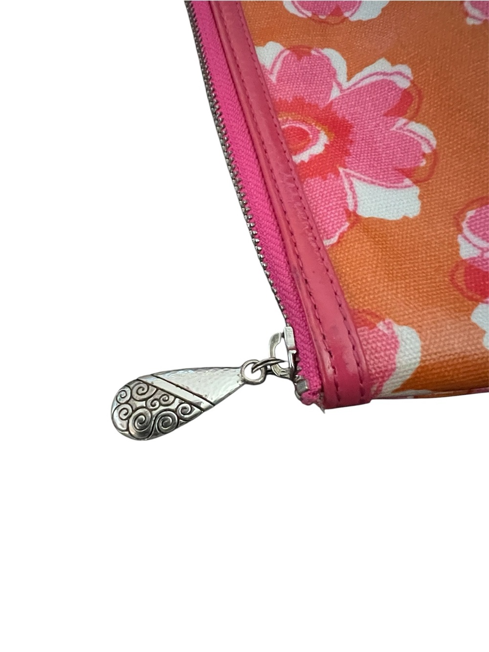 Brighton Makeup Cosmetic Bag Vibrant Floral Pattern Zippered Pouch Storage - Picture 2 of 3